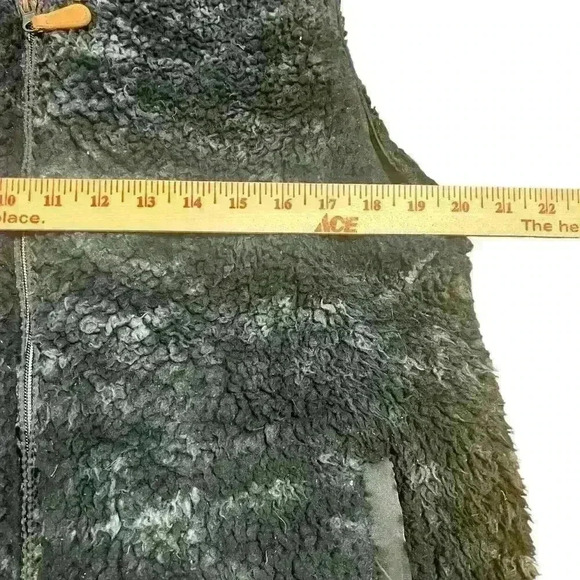 Simply Southern Black Full Zip Sherpa Fleece Vest Women’s Size Large Outdoor - Picture 5 of 6